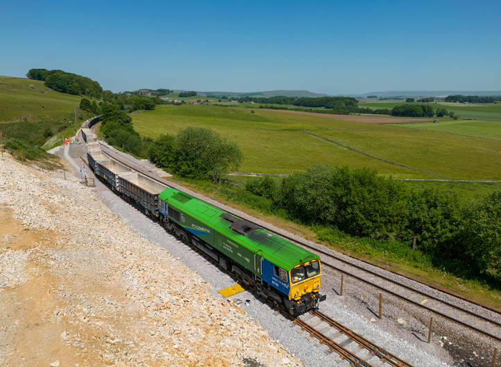 Tarmac says the newly-reopened rail link will meet the current demand of the UK construction sector and other major infrastructure projects. Pic: Tarmac