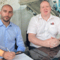 Impianti MD法或ini (left) with Powerscreen regional sales manager Mark Ferguson